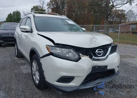 2016 Nissan Rogue Sv из США, поврежденный, VIN KNMAT2MV2GP607158